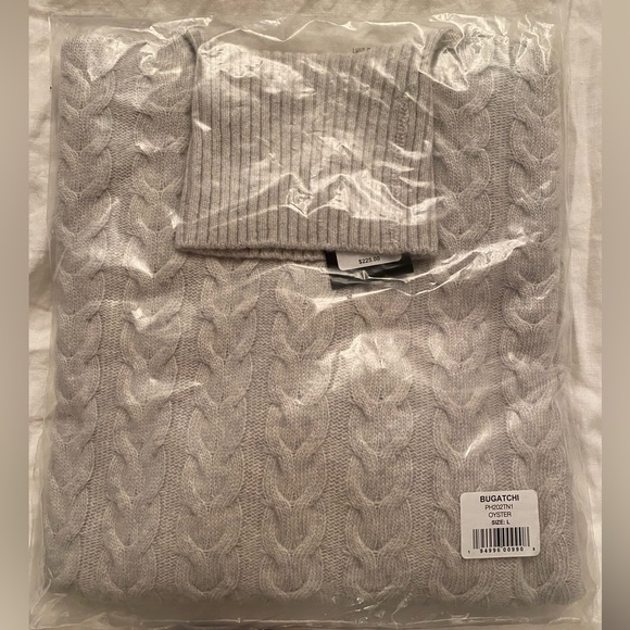 Bugatchi Cable Knit Turtleneck Sweater in Men’s Large - Picture 2 of 4